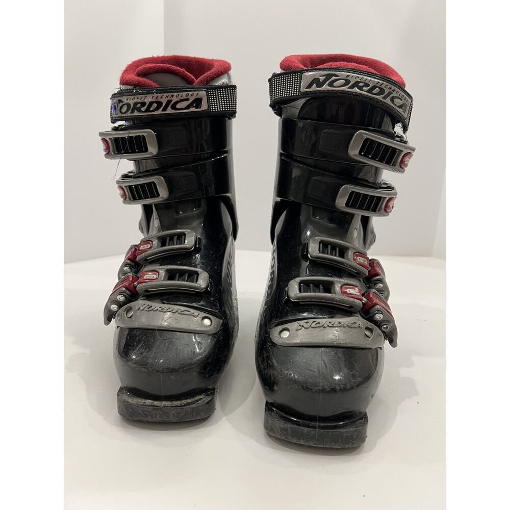 Nordica Grand Prix 80 Ski Boots Sz 25-25.5 (8 US) Black Grey Adjustable Italy